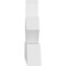 Ekena Millwork Richland Architectural Grade PVC Gable Bracket, 96"W x 20"H x 4"D x 6"F, 5/12 Pitch GBP096X20X0406RIC00 - alternate 5